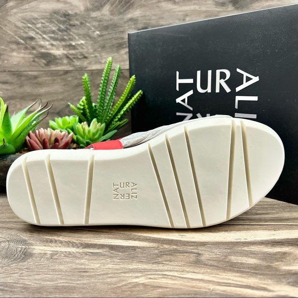 NIB Naturalizer Lincoln Leather Comfort Platform Thong Sandal Coral - Picture 8 of 12